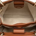 Miniatyrbild 4 av 10: Pre-owned Gucci Small Calfskin Bamboo Shopper Satchel Brown
