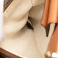 Miniatyrbild 8 av 10: Pre-owned Gucci Small Calfskin Bamboo Shopper Satchel Brown