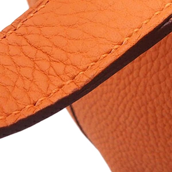 Pre-owned Hermès Clemence Picotin Lock 18 Orange