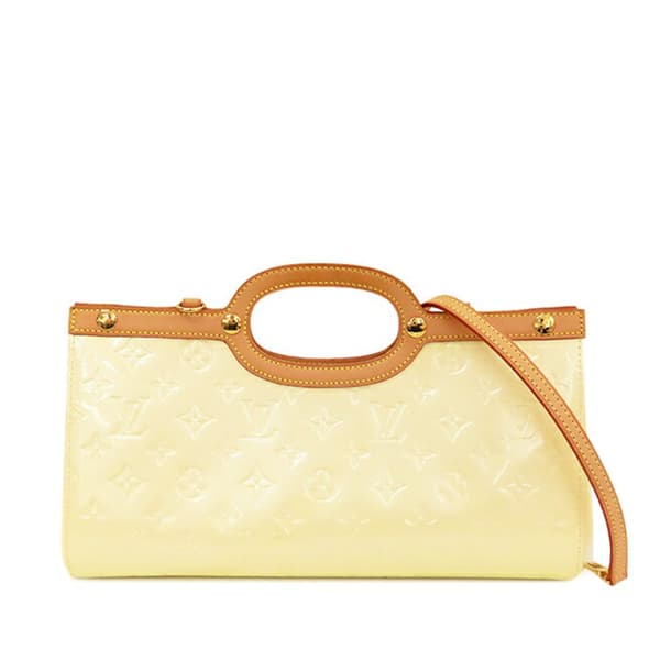 Pre-owned Louis Vuitton Monogram Vernis Roxbury Drive Yellow