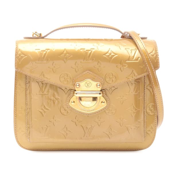 Pre-owned Louis Vuitton Monogram Vernis Mirada Brown