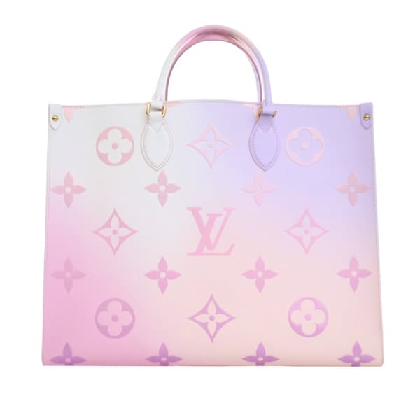 Pre-owned Louis Vuitton Monogram Giant Spring in the City OnTheGo GM Pink