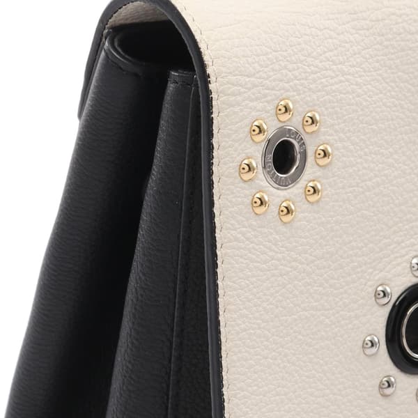 Pre-owned Louis Vuitton Leather Mechanical Flowers LockMe II White
