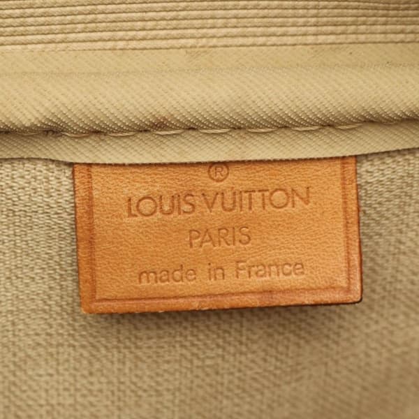 Pre-owned Louis Vuitton LOUIS VUITTON Deauville Bowling Vanity Handbag M47270 Monogram PVC coated canvas leather Brown Used Women