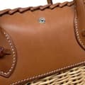 Miniatyrbild 8 av 10: Pre-owned Hermès Osier Wicker and Barenia Bolide Picnic 24 Brown