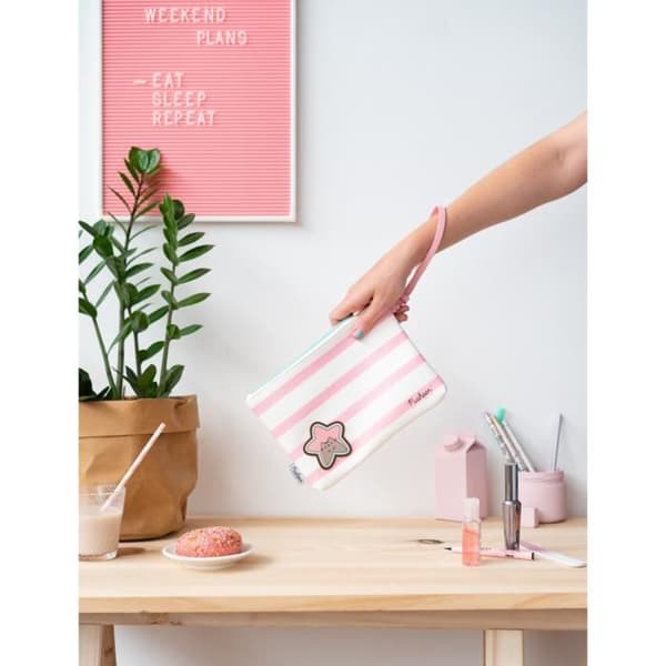 Väsk - Pusheen - Flickor - Polyester - Rosa/Vit - 23 x 16,5 cm