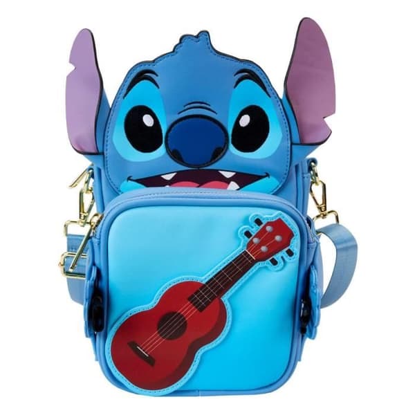 DISNEY BY LOUNGEFLY LILO & STITCH CAMPING CROSSBUDDI AXELVÄSKA