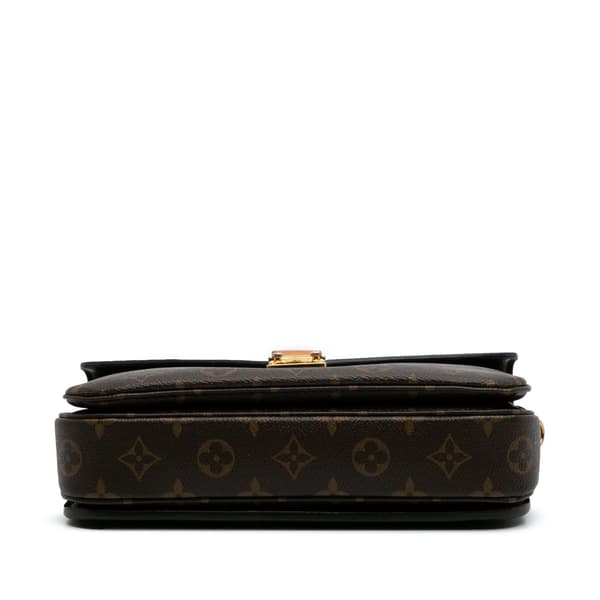 Pre-owned Louis Vuitton Monogram Pochette Metis Brown