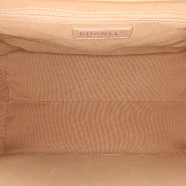 Pre-owned Chanel Small Quilted Calfskin Easy Shopping Tote Brown