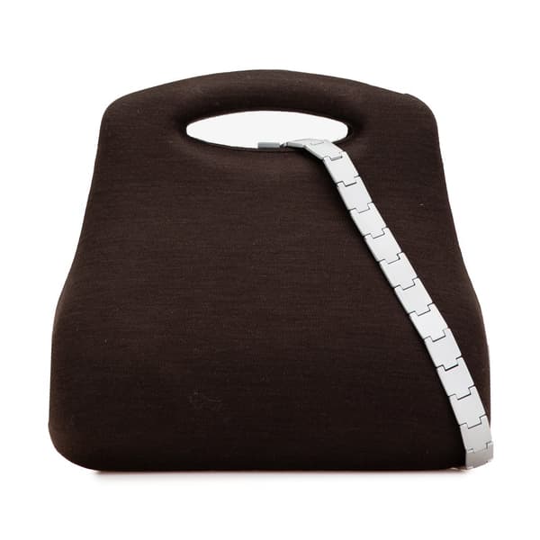Pre-owned Chanel Jersey Millennium 2005 Hard Case Hip Bag Brown