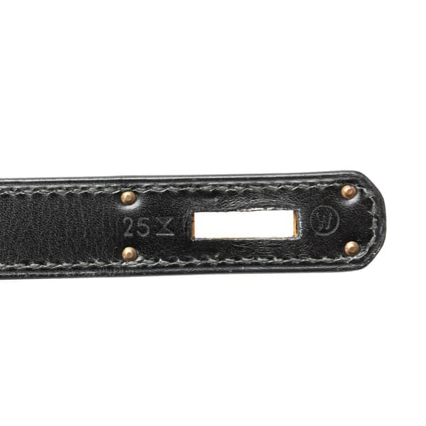 Pre-owned Hermès Box Calf Kelly Sellier 32 Black