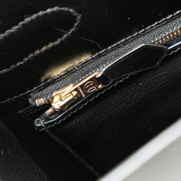 Pre-owned Hermès Box Calf Kelly Sellier 32 Black
