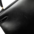 Miniatyrbild 10 av 10: Pre-owned Hermès Box Calf Kelly Sellier 32 Black