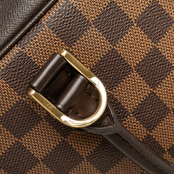 Pre-owned Louis Vuitton Damier Ebene Brera Brown