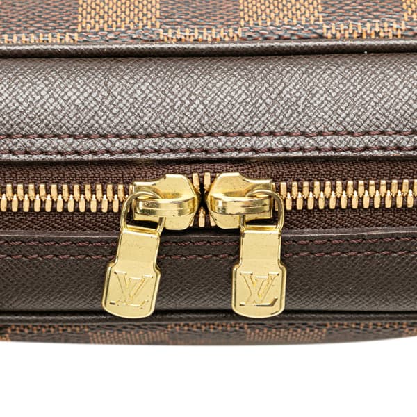 Pre-owned Louis Vuitton Damier Ebene Brera Brown