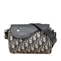 Pikkukuva 1 / 10: Pre-owned Dior Mini Oblique Canvas Roller Saddle Bag Blue