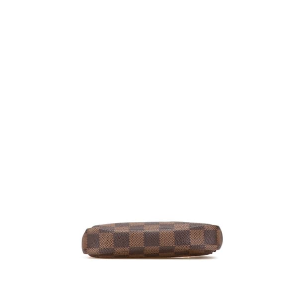 Pre-owned Louis Vuitton Damier Ebene Mini Pochette Accessoires Brown