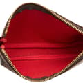 Miniatyrbilde 4 av 10: Pre-owned Louis Vuitton Damier Ebene Mini Pochette Accessoires Brown