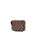 Miniatyrbilde 2 av 10: Pre-owned Louis Vuitton Damier Ebene Mini Pochette Accessoires Brown