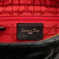 Miniatyrbild 5 av 10: Pre-owned Dior Medium Lambskin Cannage Lady Dior Black