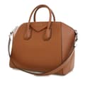 Miniatyrbilde 2 av 10: Pre-owned Givenchy Medium Sugar Goatskin Antigona Brown