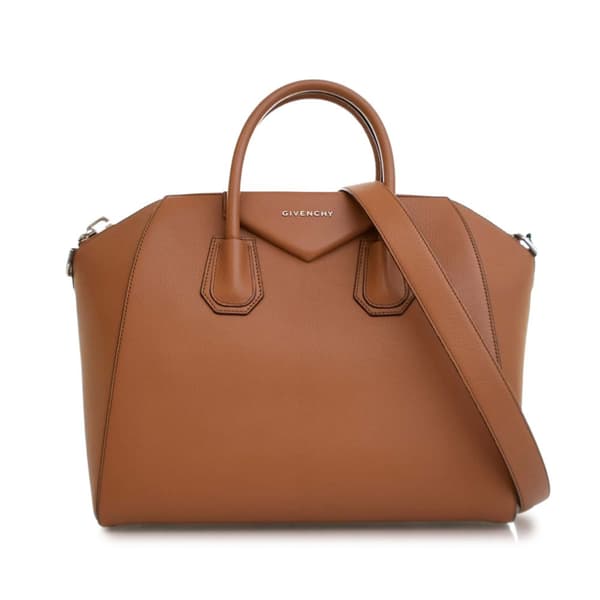 Pre-owned Givenchy Medium Sugar Goatskin Antigona Brown
