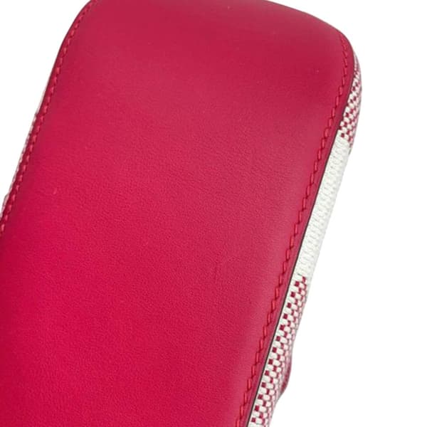 Pre-owned Hermès Toile and Swift Cabas H en Biais 27 Pink