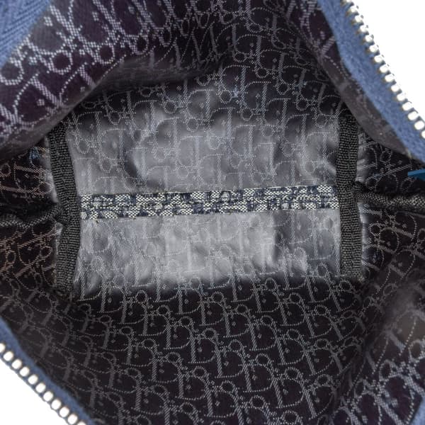Pre-owned Dior Diorissimo Canvas Pochette Blue