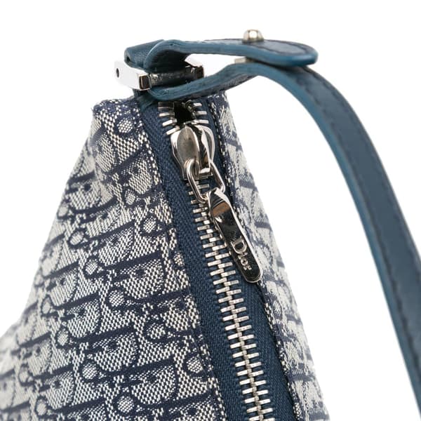 Pre-owned Dior Diorissimo Canvas Pochette Blue