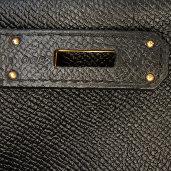 Pre-owned Hermès Epsom Birkin Retourne 35 Black