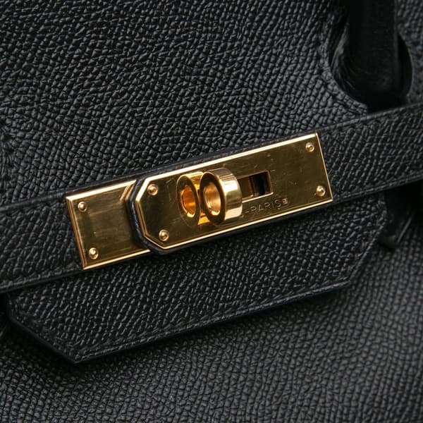 Pre-owned Hermès Epsom Birkin Retourne 35 Black