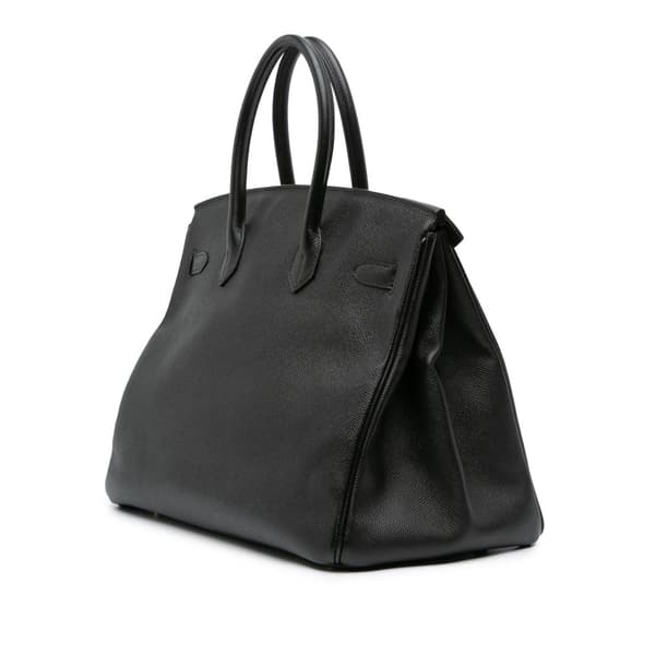 Pre-owned Hermès Epsom Birkin Retourne 35 Black