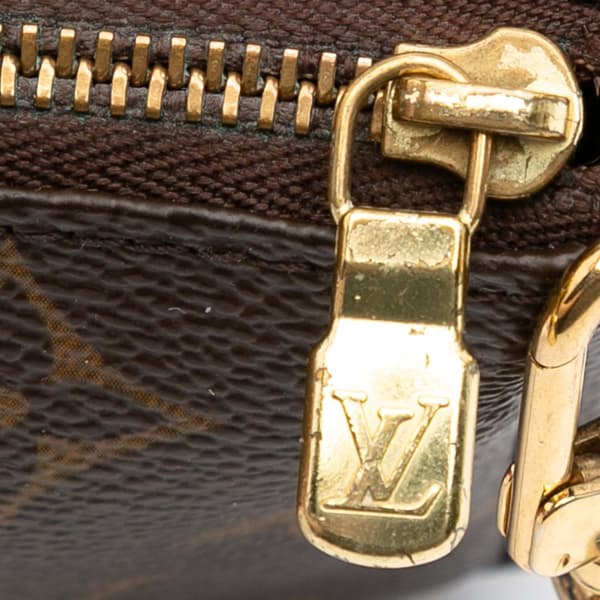 Pre-owned Louis Vuitton Monogram Mini Pochette Accessoires Brown