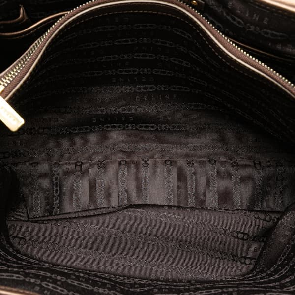 Pre-owned Celine C Macadam Suede Boogie Handbag Brown
