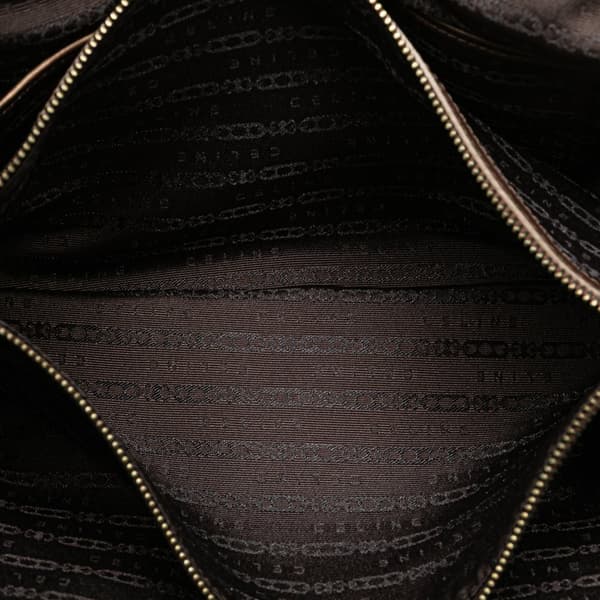 Pre-owned Celine C Macadam Suede Boogie Handbag Brown