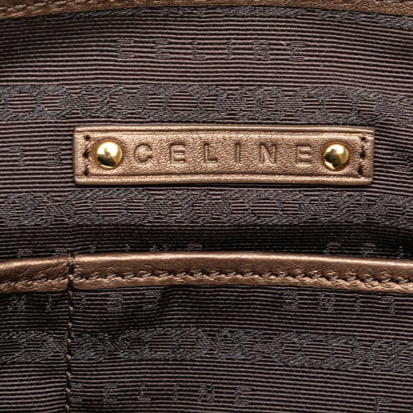 Pre-owned Celine C Macadam Suede Boogie Handbag Brown