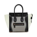 Pikkukuva 1 / 10: Pre-owned Celine Micro Tricolor Leather Luggage Tote Gray