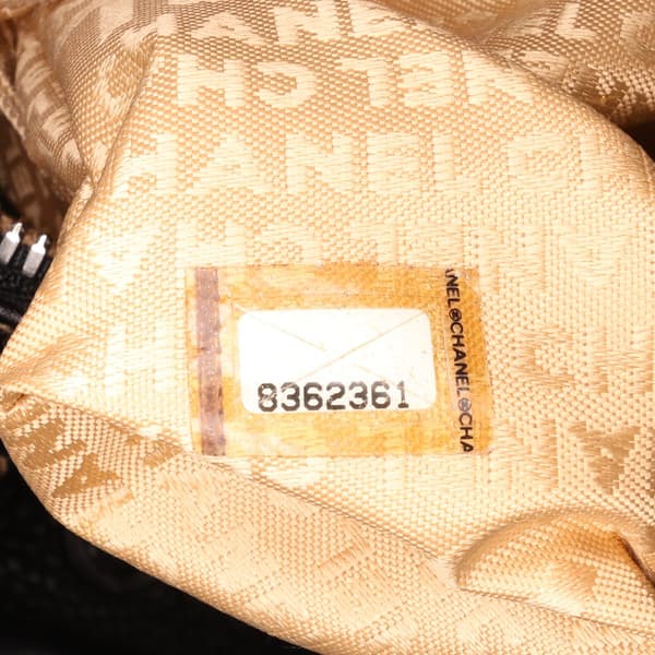 Pre-owned Chanel Medium Pebbled Calfskin LAX Tassel Handbag Black