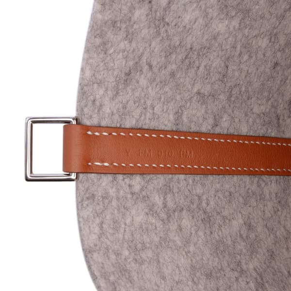 Pre-owned Hermès Felt and Swift Picotin Lock 18 Gray