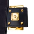 Miniatyrbild 9 av 10: Pre-owned Fendi Zucca Embroidered Canvas Baguette Satchel Blue