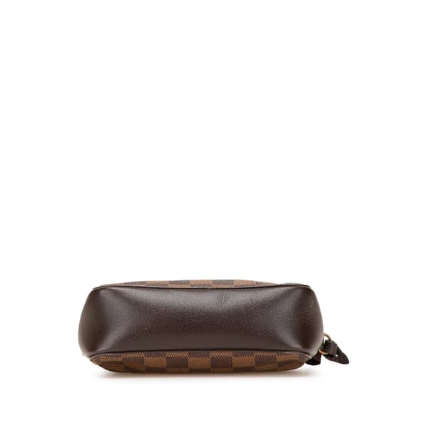 Pre-owned Louis Vuitton Damier Ebene Trousse Pochette Brown