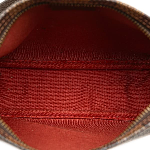 Pre-owned Louis Vuitton Damier Ebene Trousse Pochette Brown