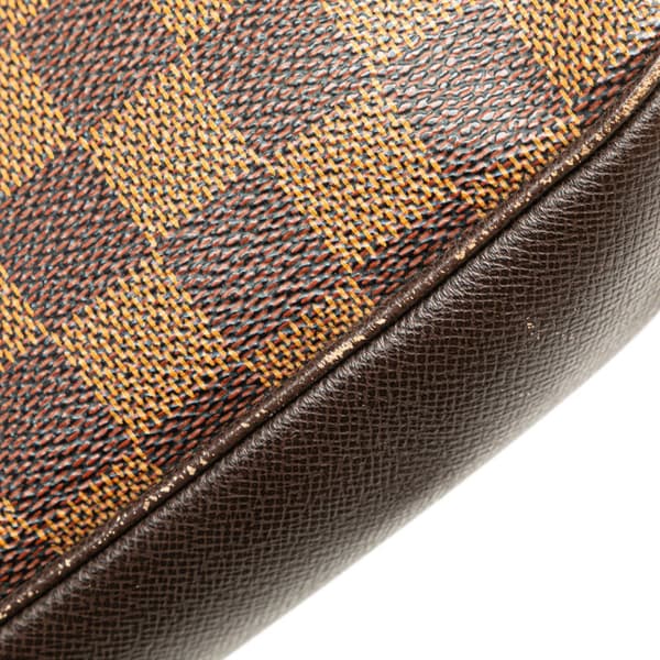 Pre-owned Louis Vuitton Damier Ebene Trousse Pochette Brown