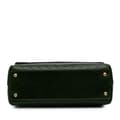 Miniatyrbild 3 av 10: Pre-owned Chanel Medium Chevron Aged Calfskin Coco Top Handle Bag Green