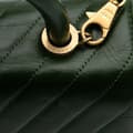 Miniatyrbild 9 av 10: Pre-owned Chanel Medium Chevron Aged Calfskin Coco Top Handle Bag Green
