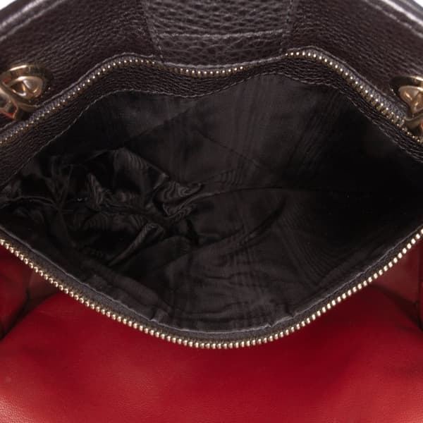 Pre-owned Gucci Medium Pony Hair Bamboo Shopper Satchel Red