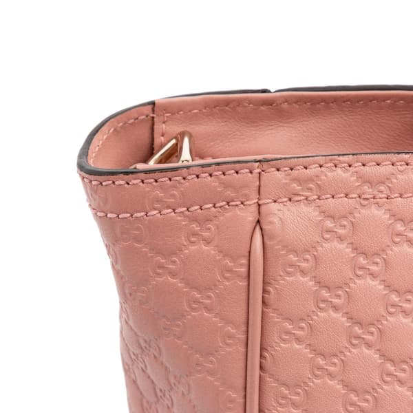 Pre-owned Gucci Small Microguccissima Bree Satchel Pink