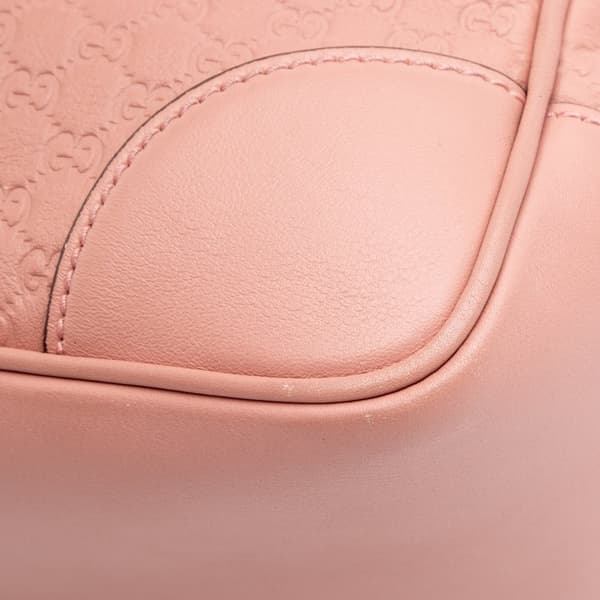 Pre-owned Gucci Small Microguccissima Bree Satchel Pink