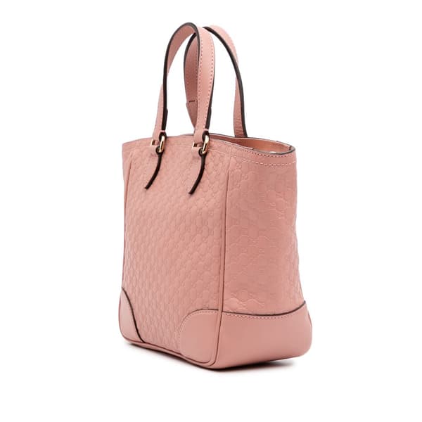 Pre-owned Gucci Small Microguccissima Bree Satchel Pink
