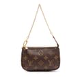 Miniatyrbillede 1 af 10: Pre-owned Louis Vuitton Monogram Mini Pochette Accessoires Brown